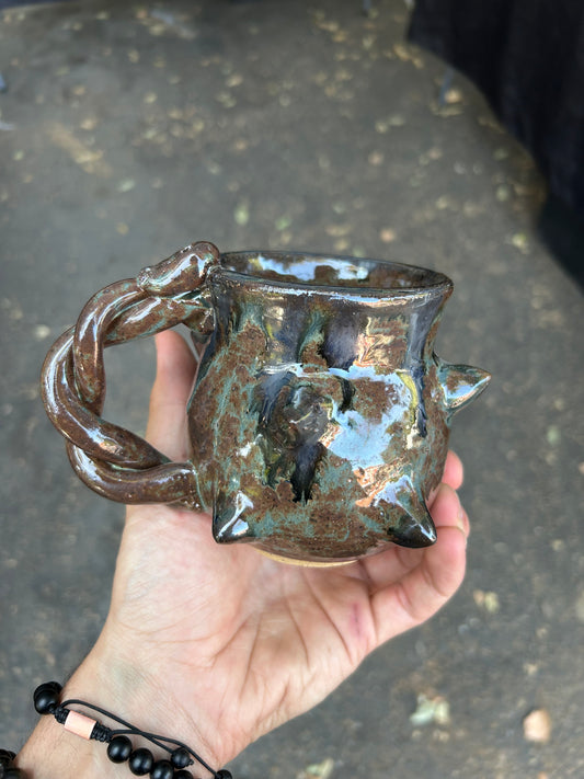 Mossy Spiky Mug