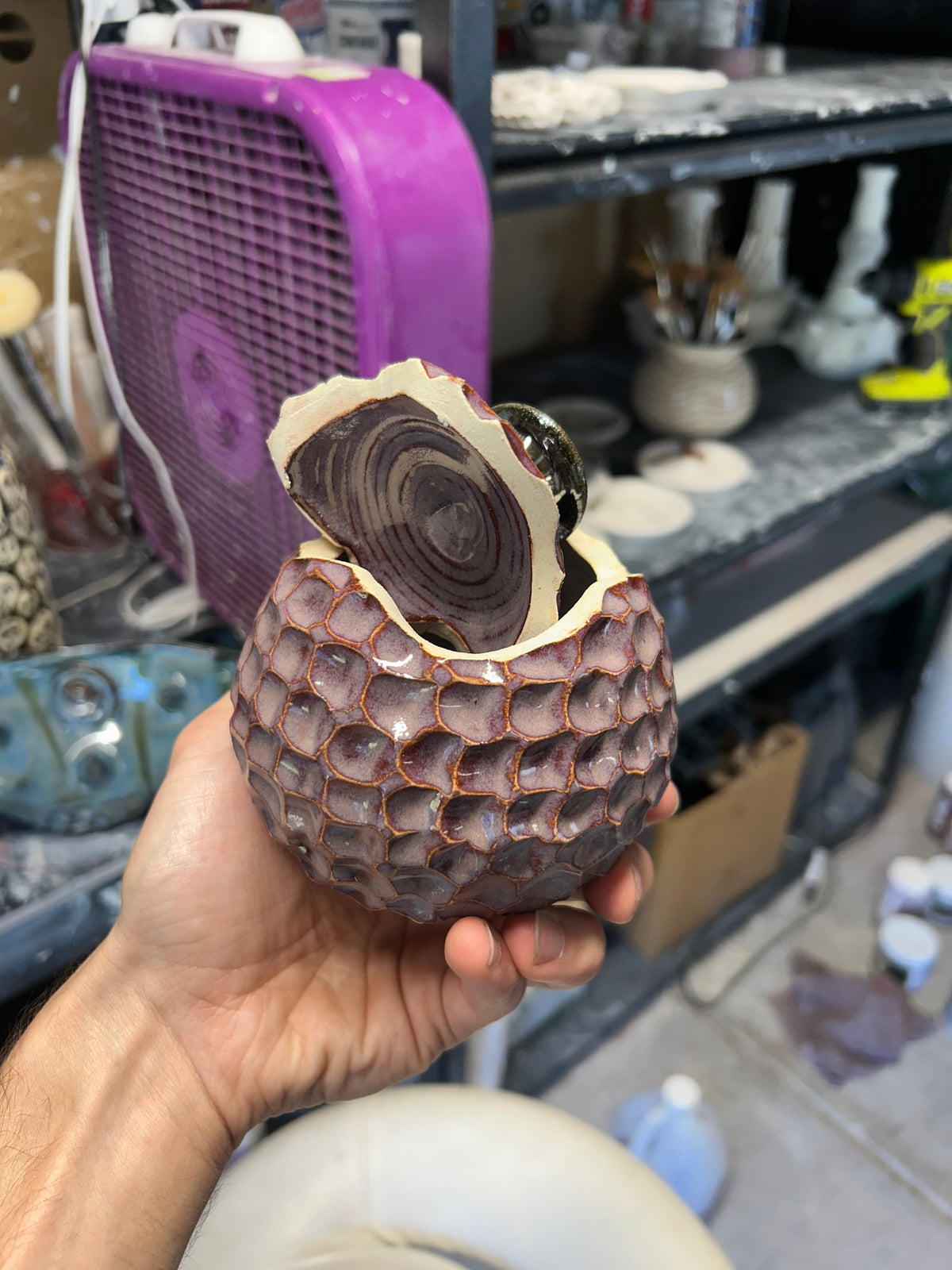 Purple Dragon Egg Jar