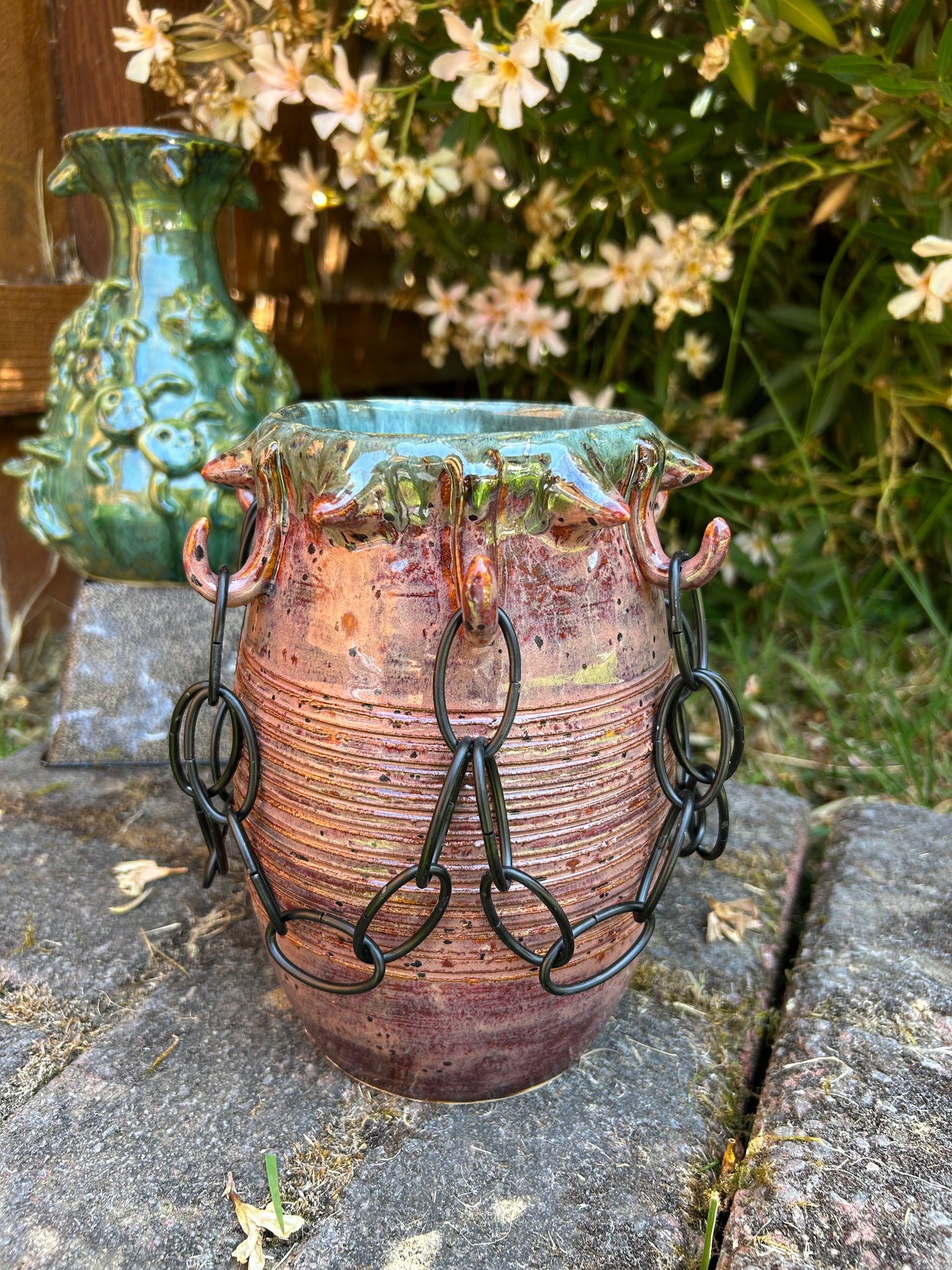 Chained Plum Vase