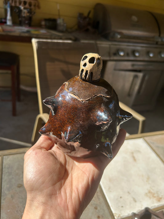 Spiky Skull Jar