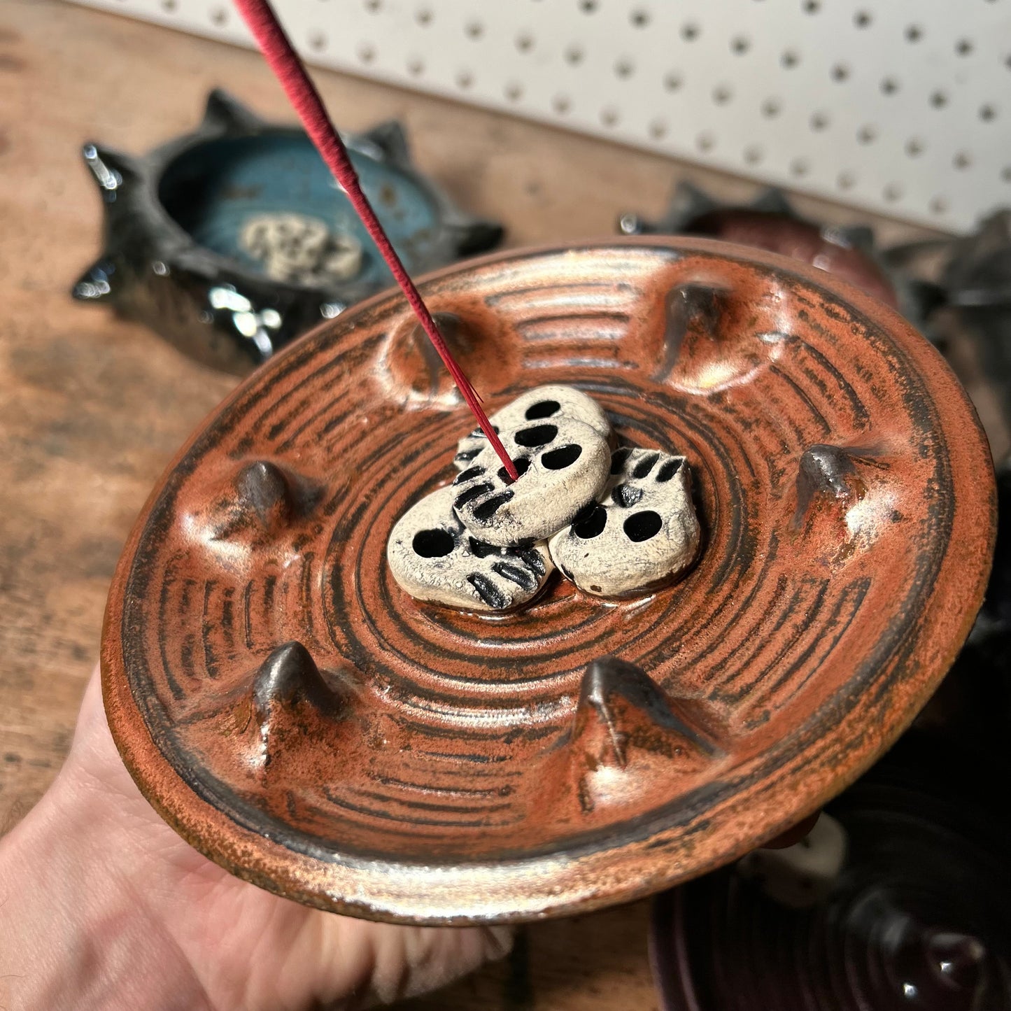 Spiky Skullstack Incense Holder 2