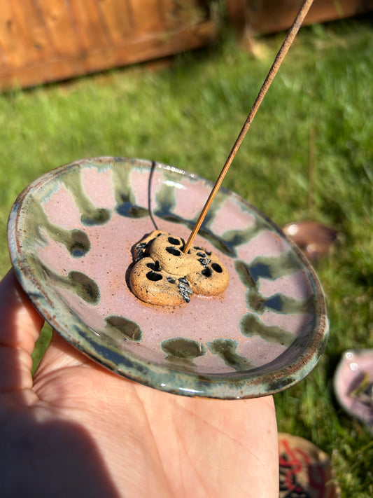 Pink Skullstack Incense Holder