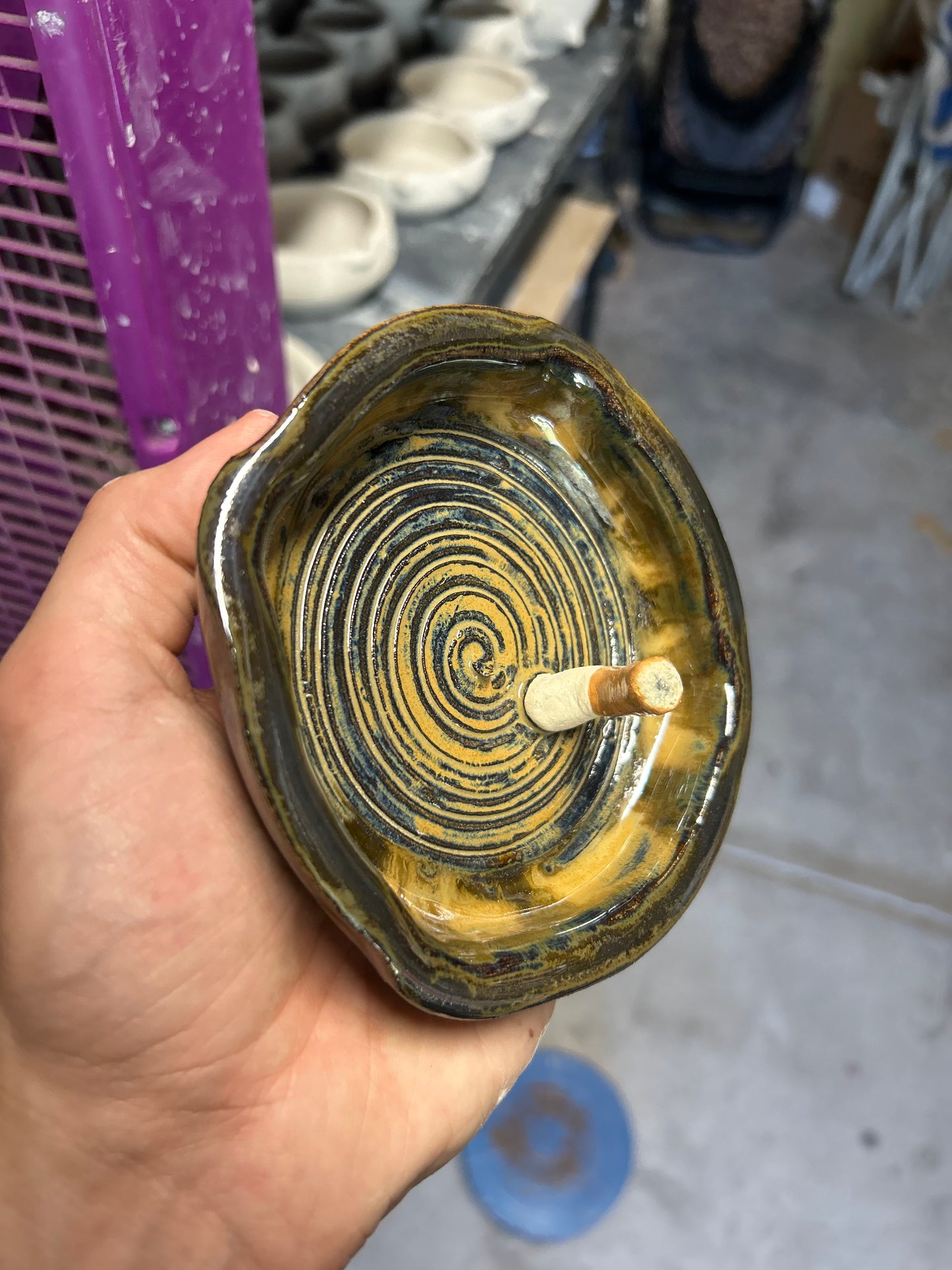 Tiger’s Eye Cig Ashtray