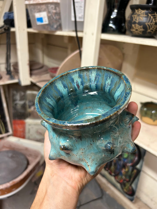 Spiky Blue Planter
