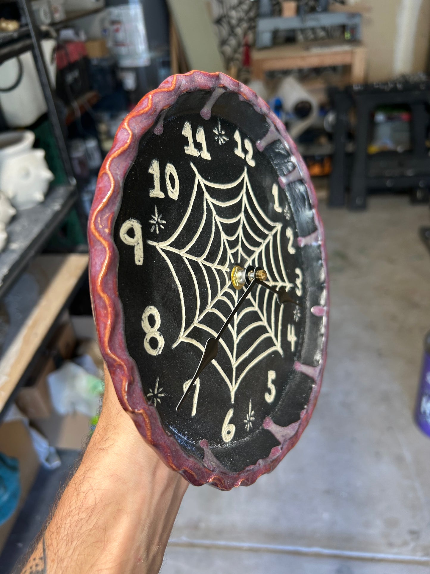 Spiderweb Clock