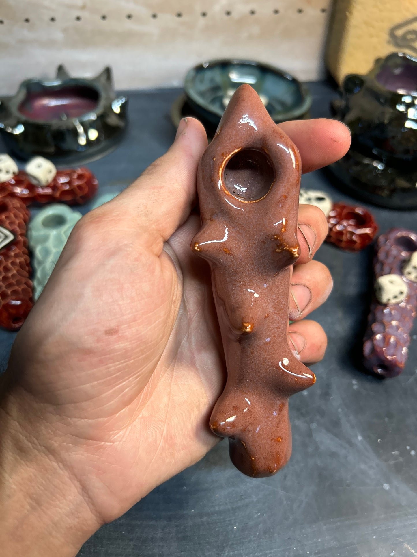 Spiky Peach Pipe