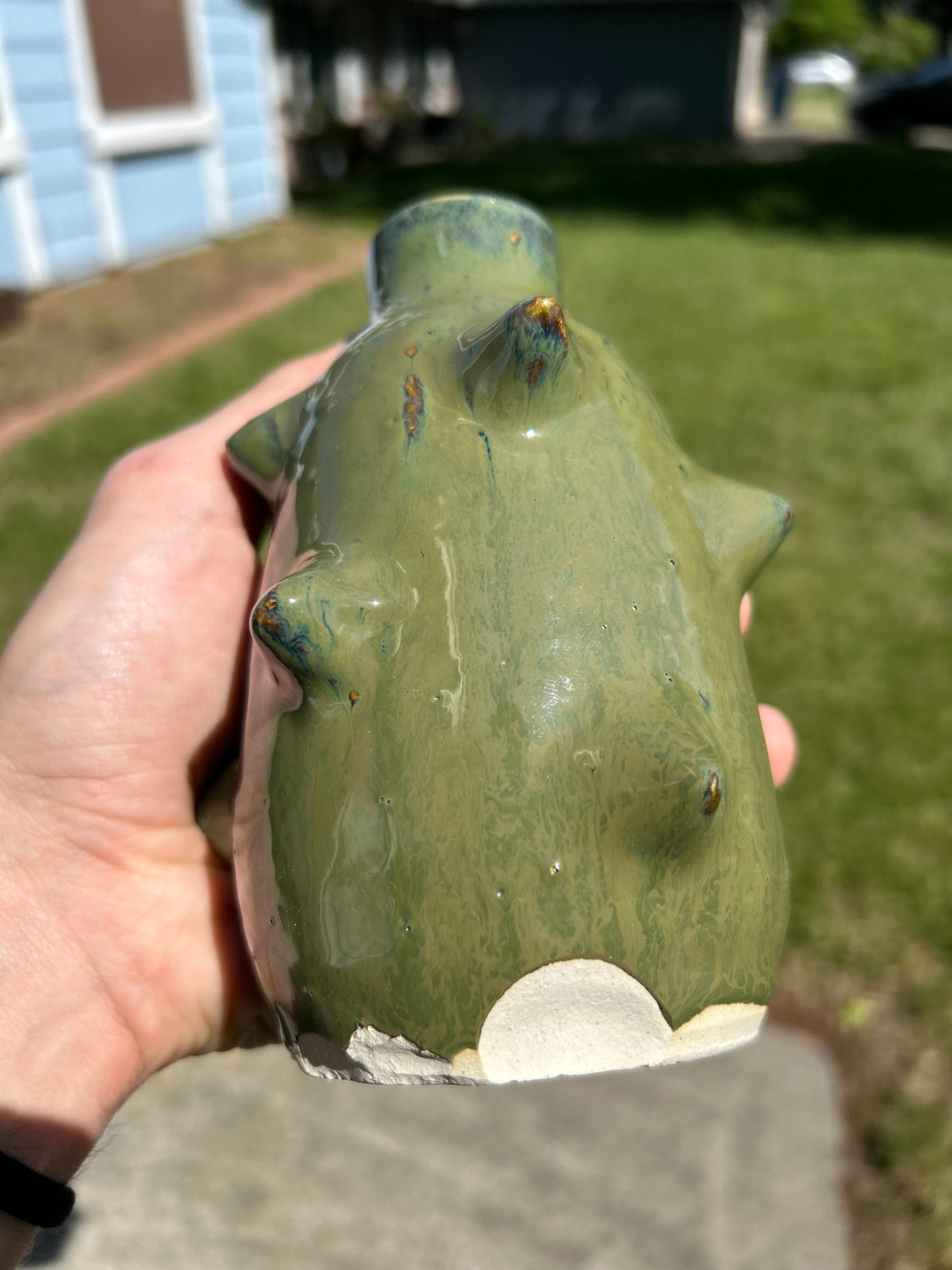 Spiky Green Bottle