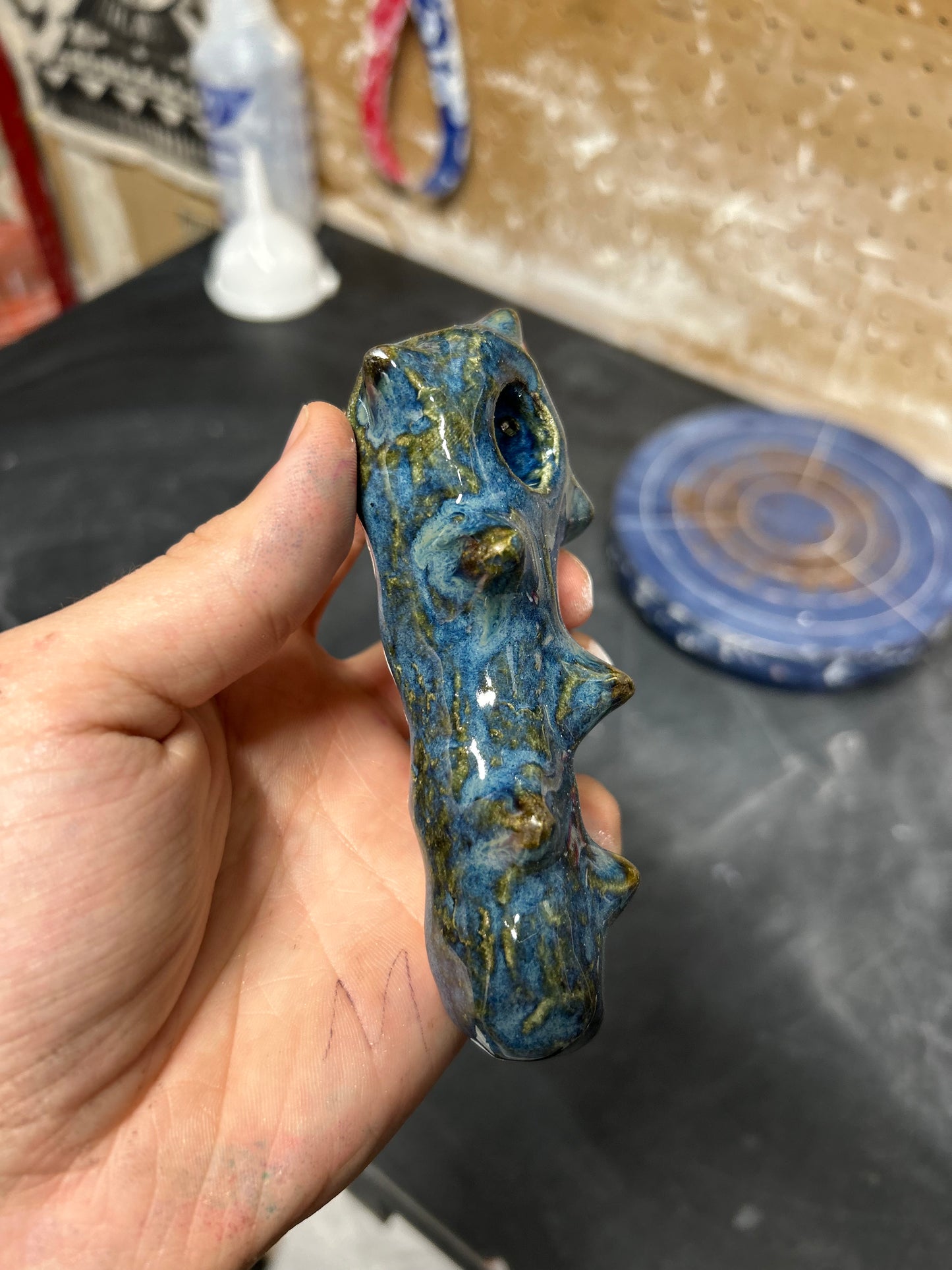 Spiky Blue Pipe