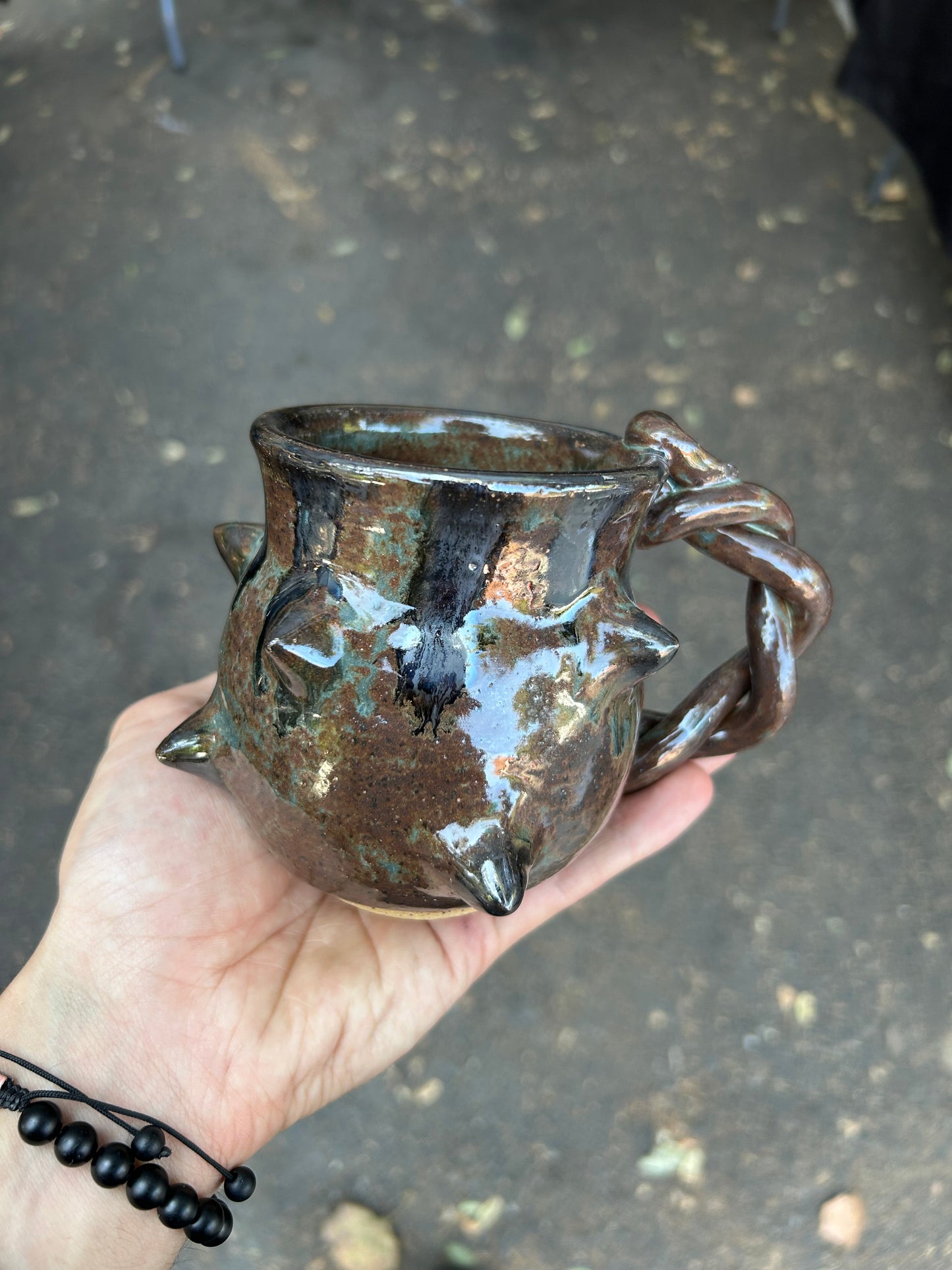 Mossy Spiky Mug