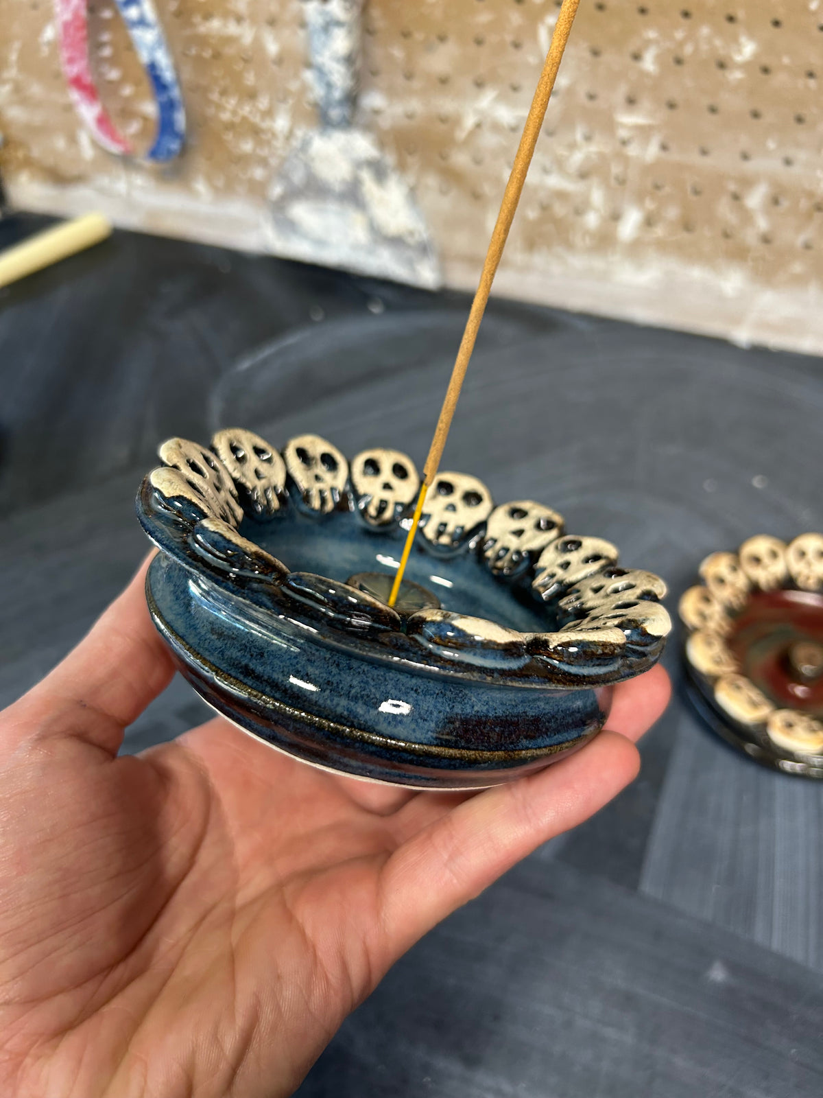 Skull Gala Incense Holder 2