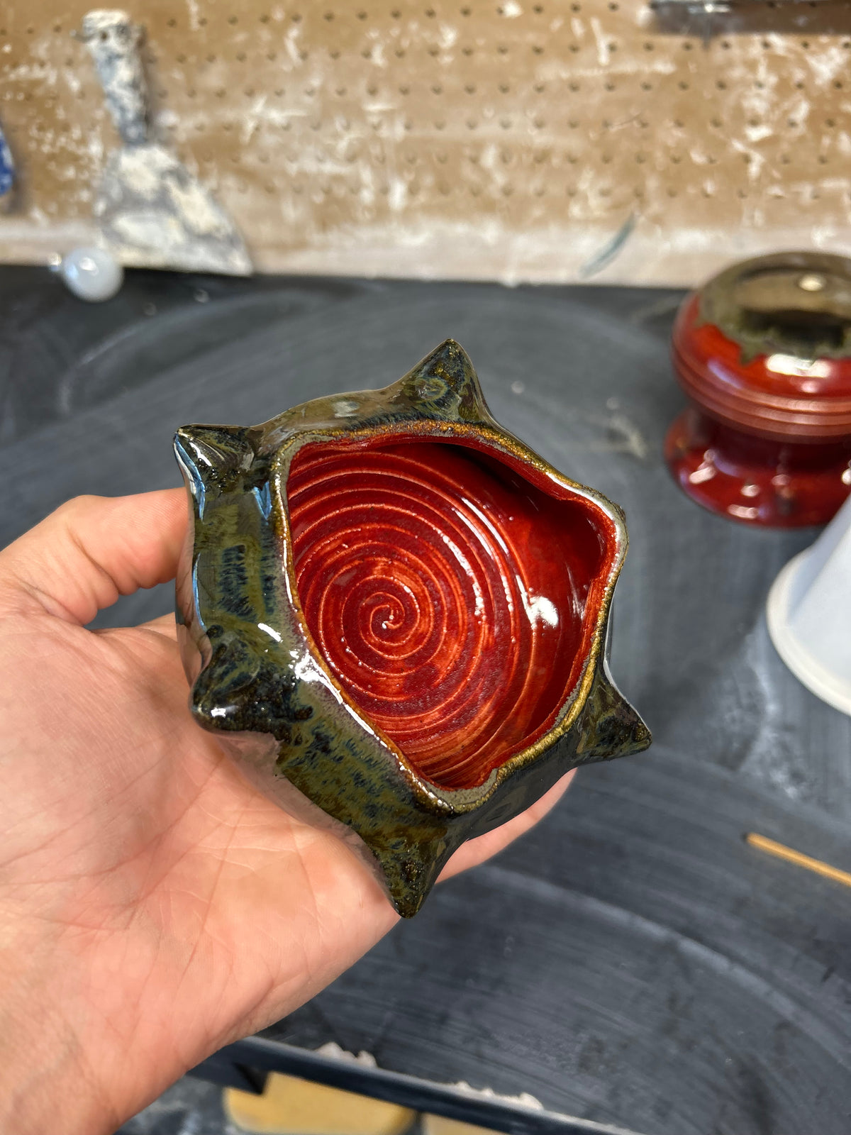 Spiky Chrome Ashtray 2
