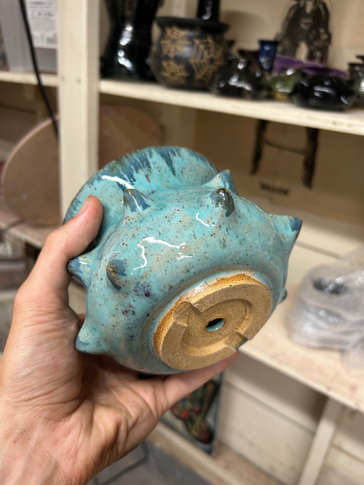 Spiky Blue Planter
