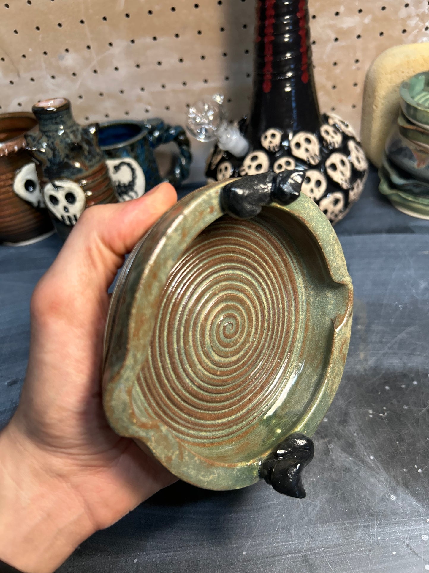 Double Cat Ashtray