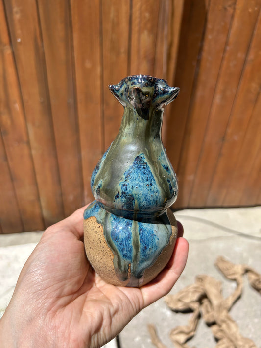 Blue Drip Vase
