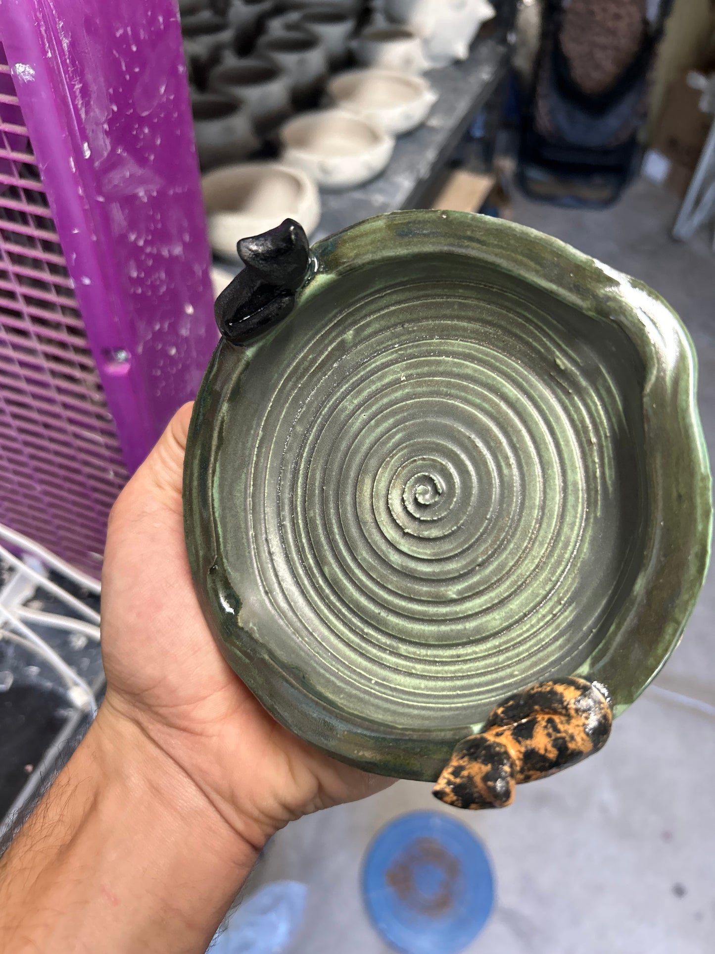 Double Cat Ashtray
