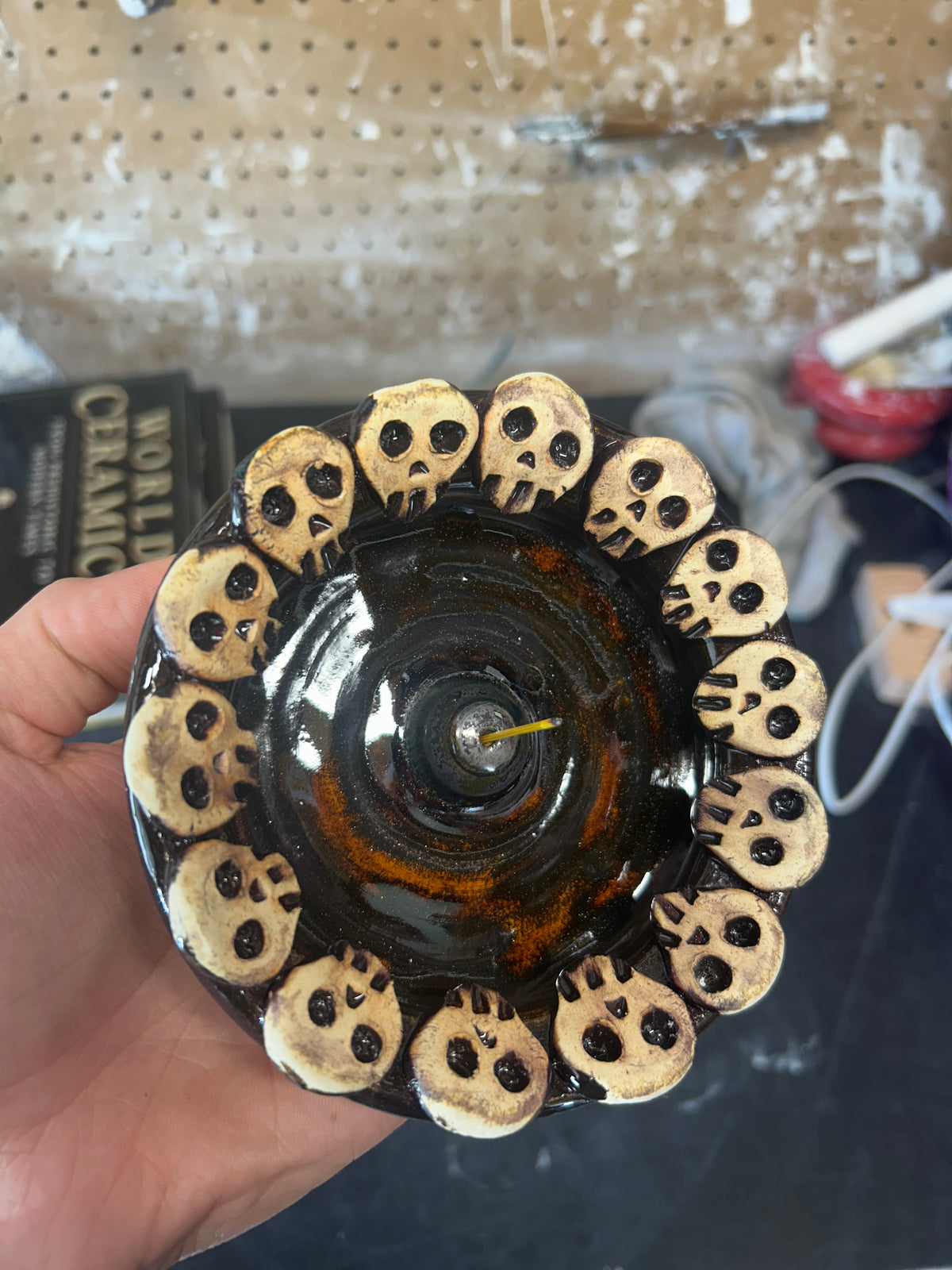 Skull Gala Incense Holder 3