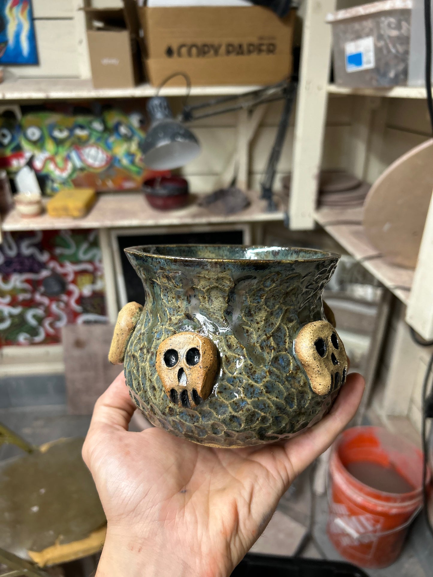 Skull Planter 2