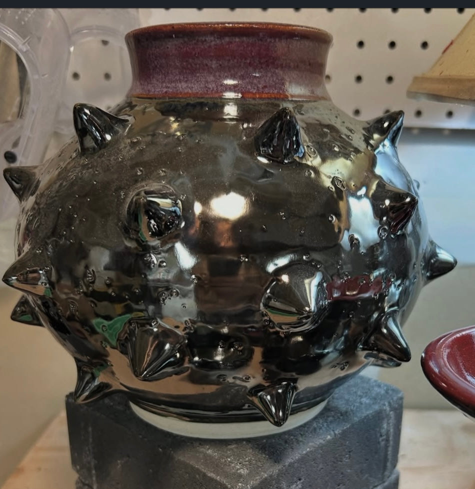Spiky Chrome Moonjar