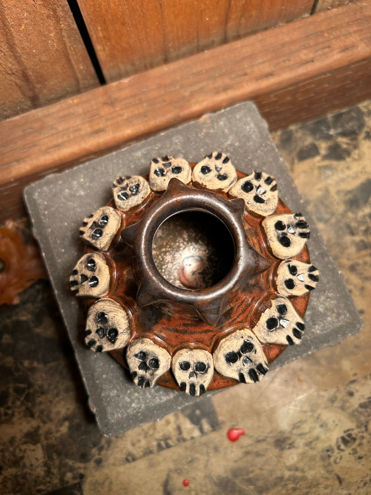 Copper Skull Vessel