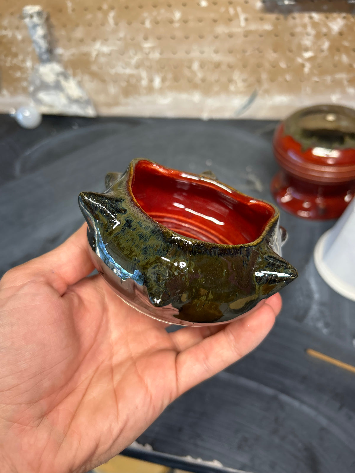 Spiky Chrome Ashtray 2