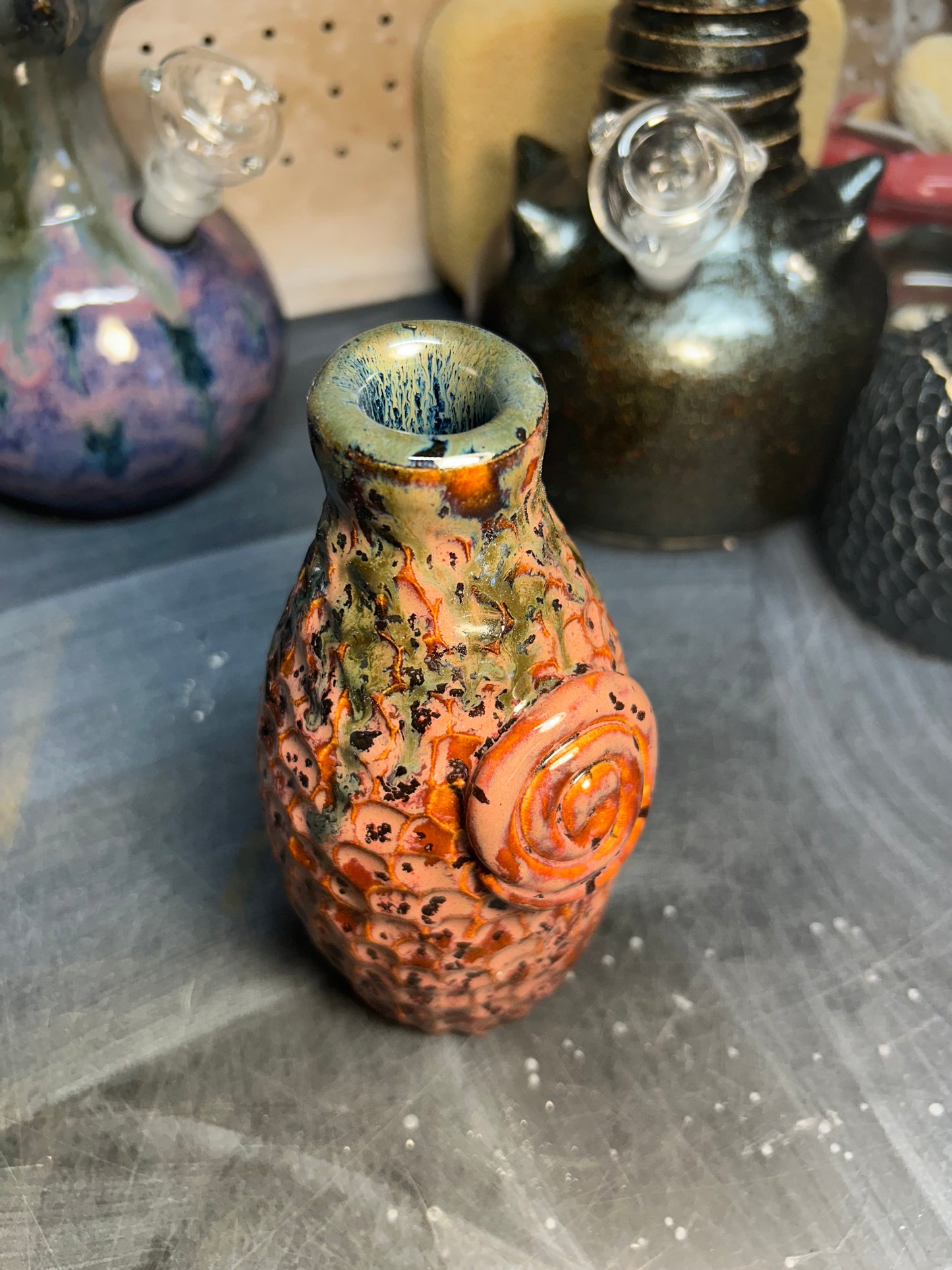 Spiral Plum Bottle