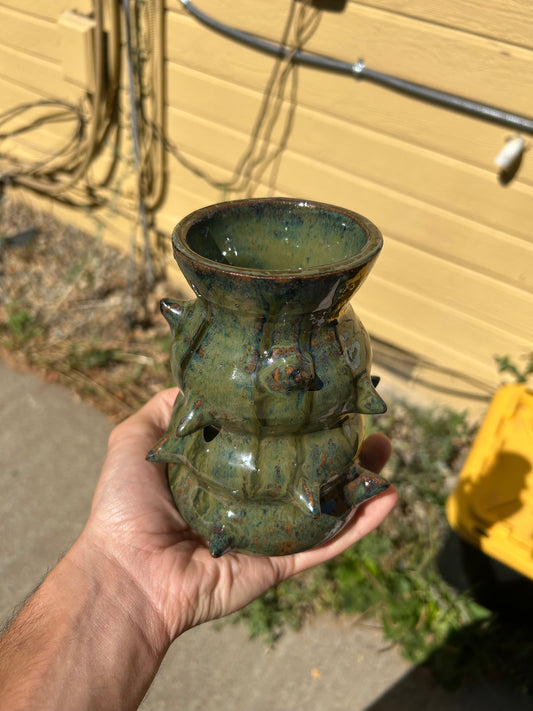 Spiky Green Vase