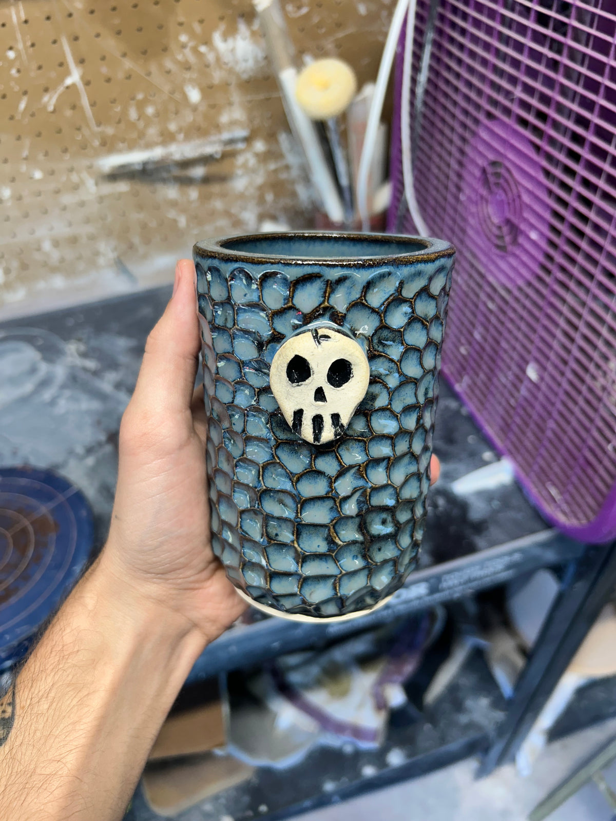 Skull Tall Glass 2