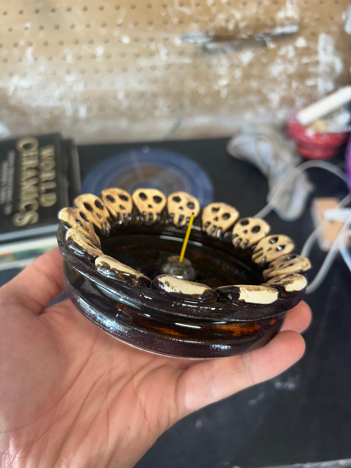 Skull Gala Incense Holder 3