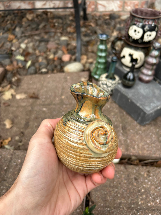 Rustic Spiral Mini Vase
