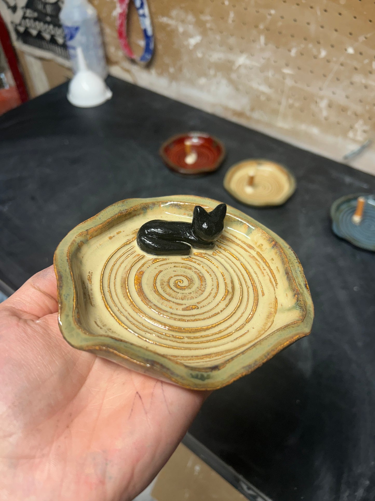 Black Cat Ashtray