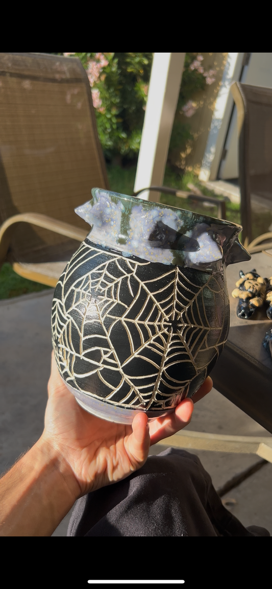Large Spiderweb Vase
