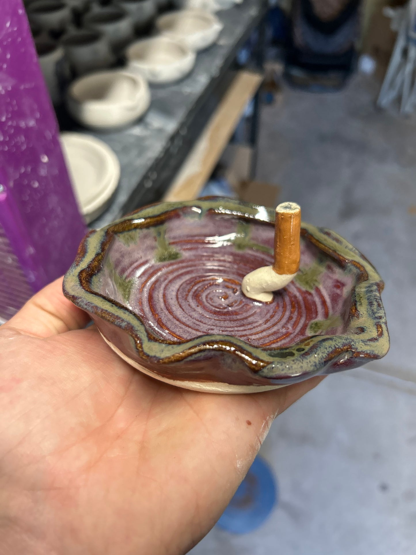 Purple Cig Ashtray