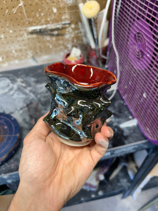 Warped Chrome Vase