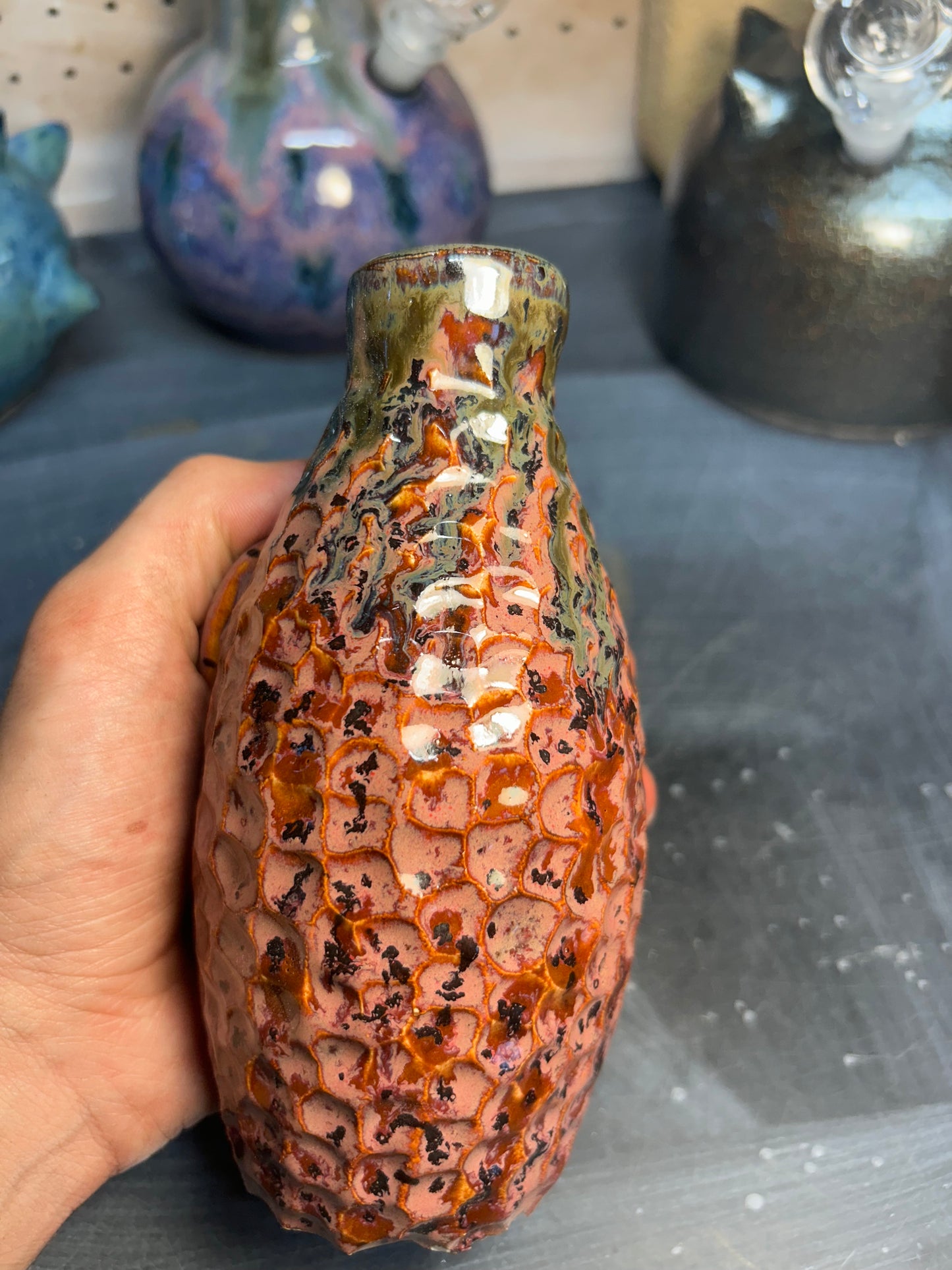 Spiral Plum Bottle