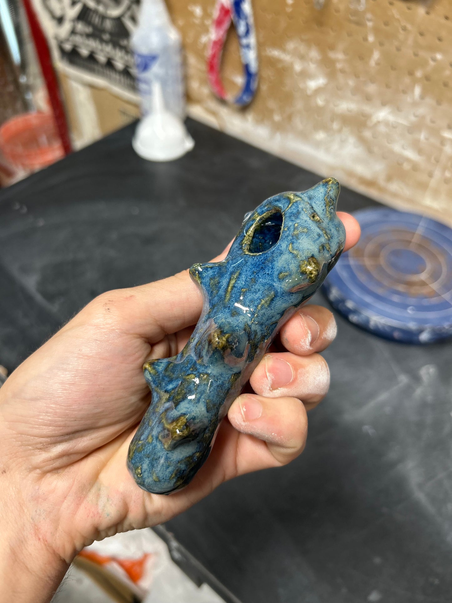 Spiky Blue Pipe