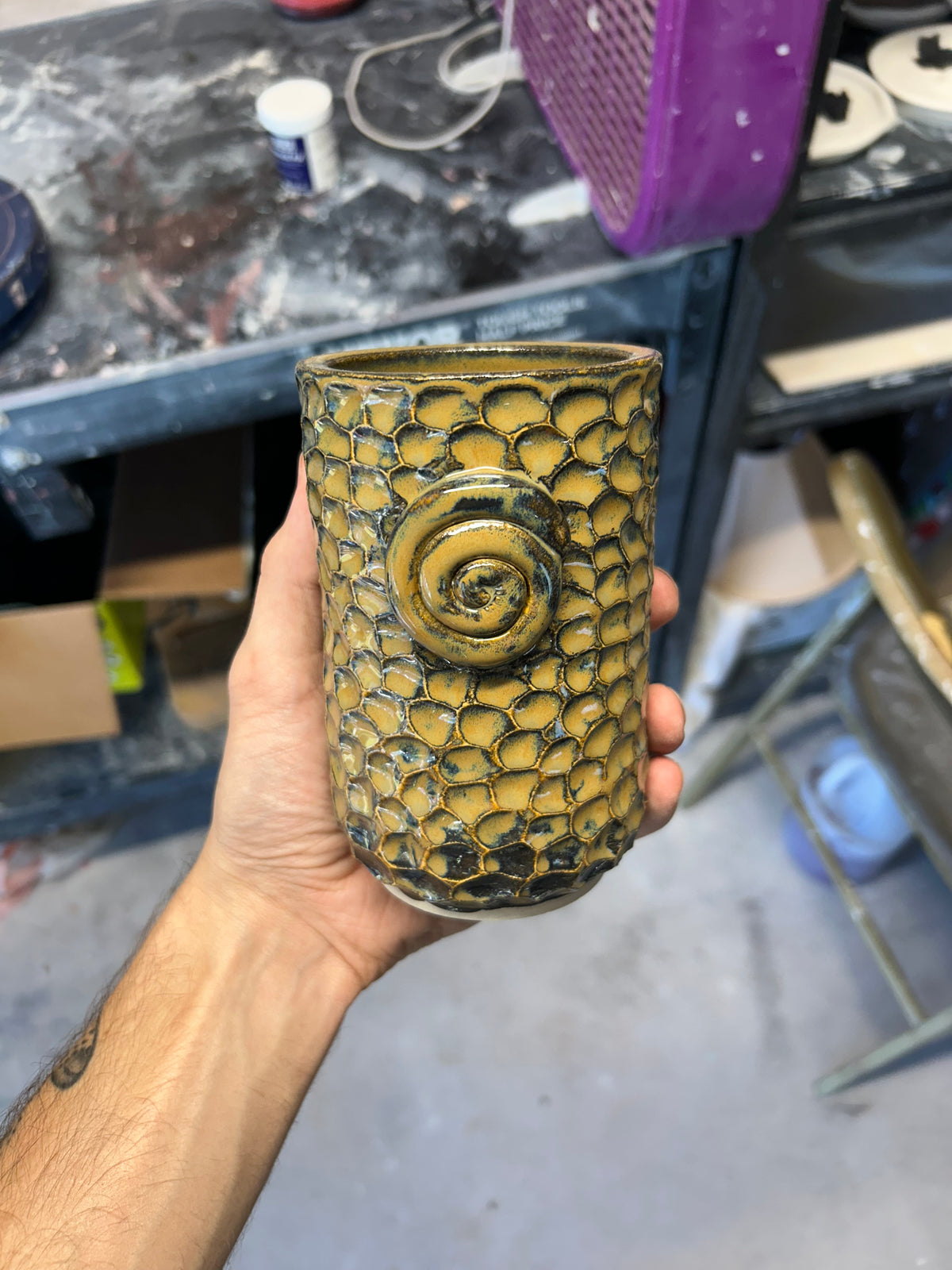 Spiral Tall Glass 2