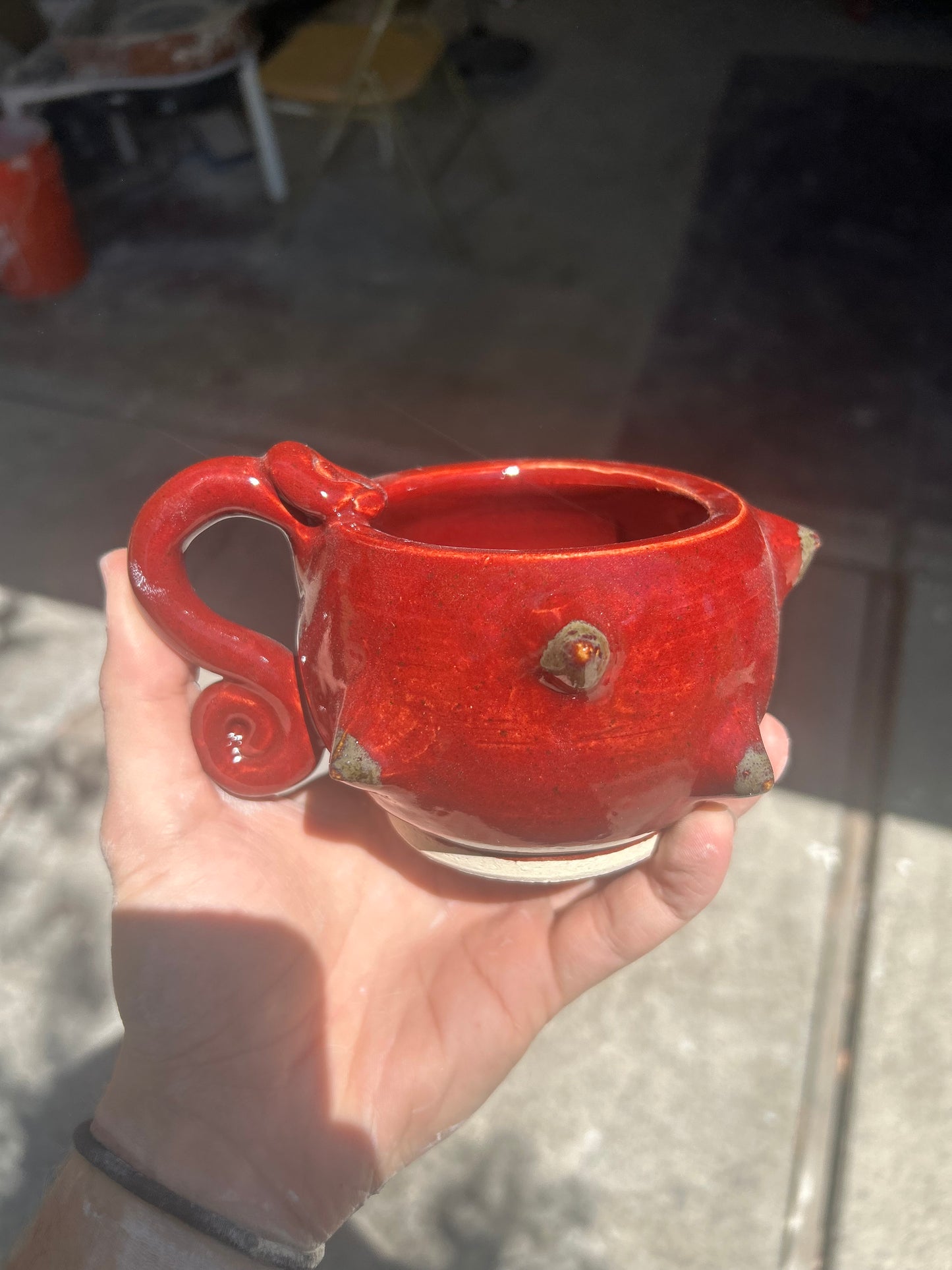 Spiky Red Mug
