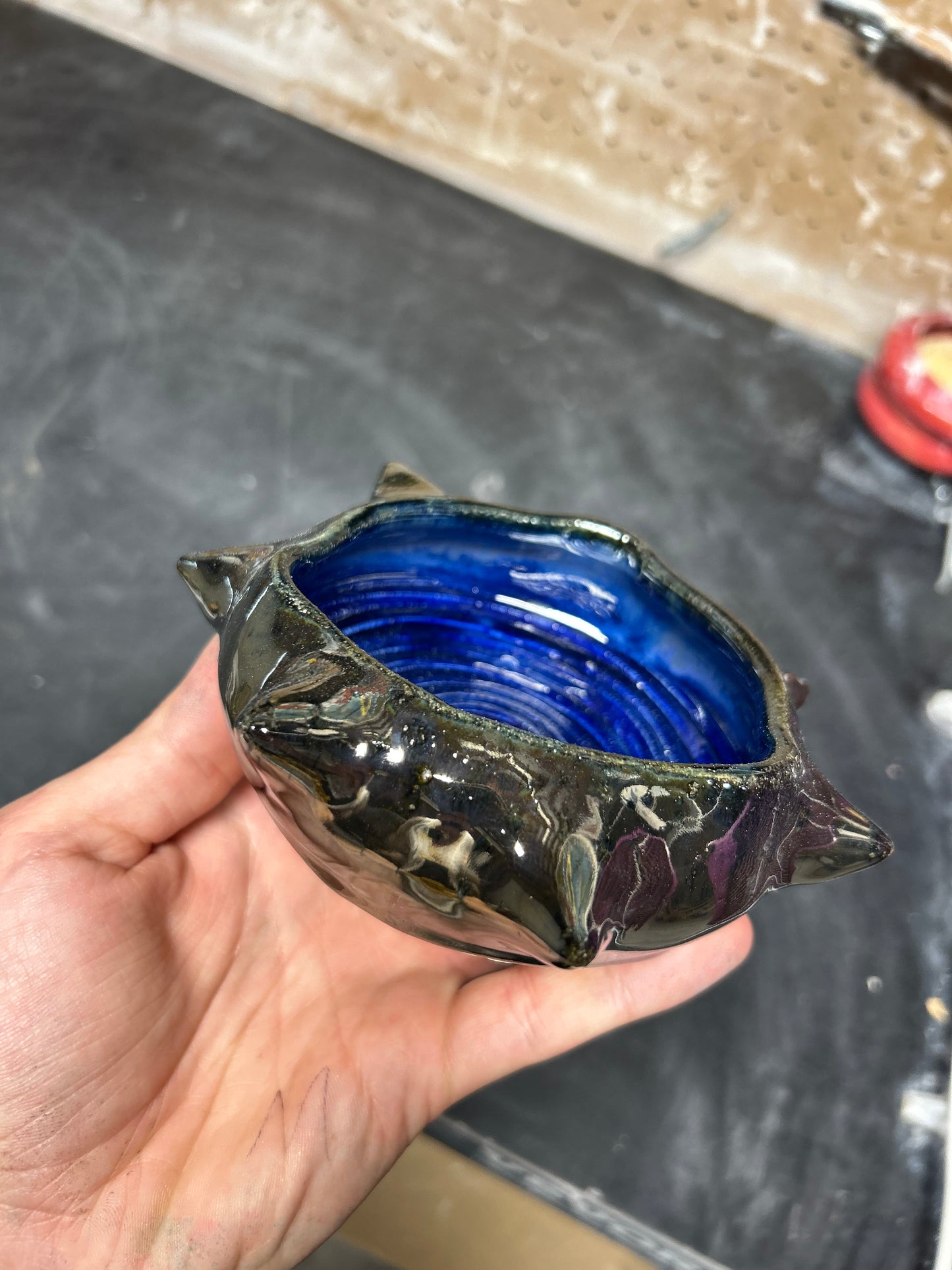 Spiky Sapphire Ashtray