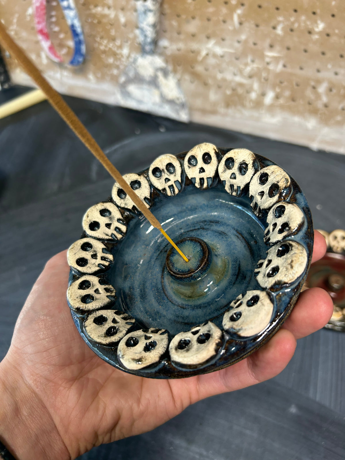 Skull Gala Incense Holder 2