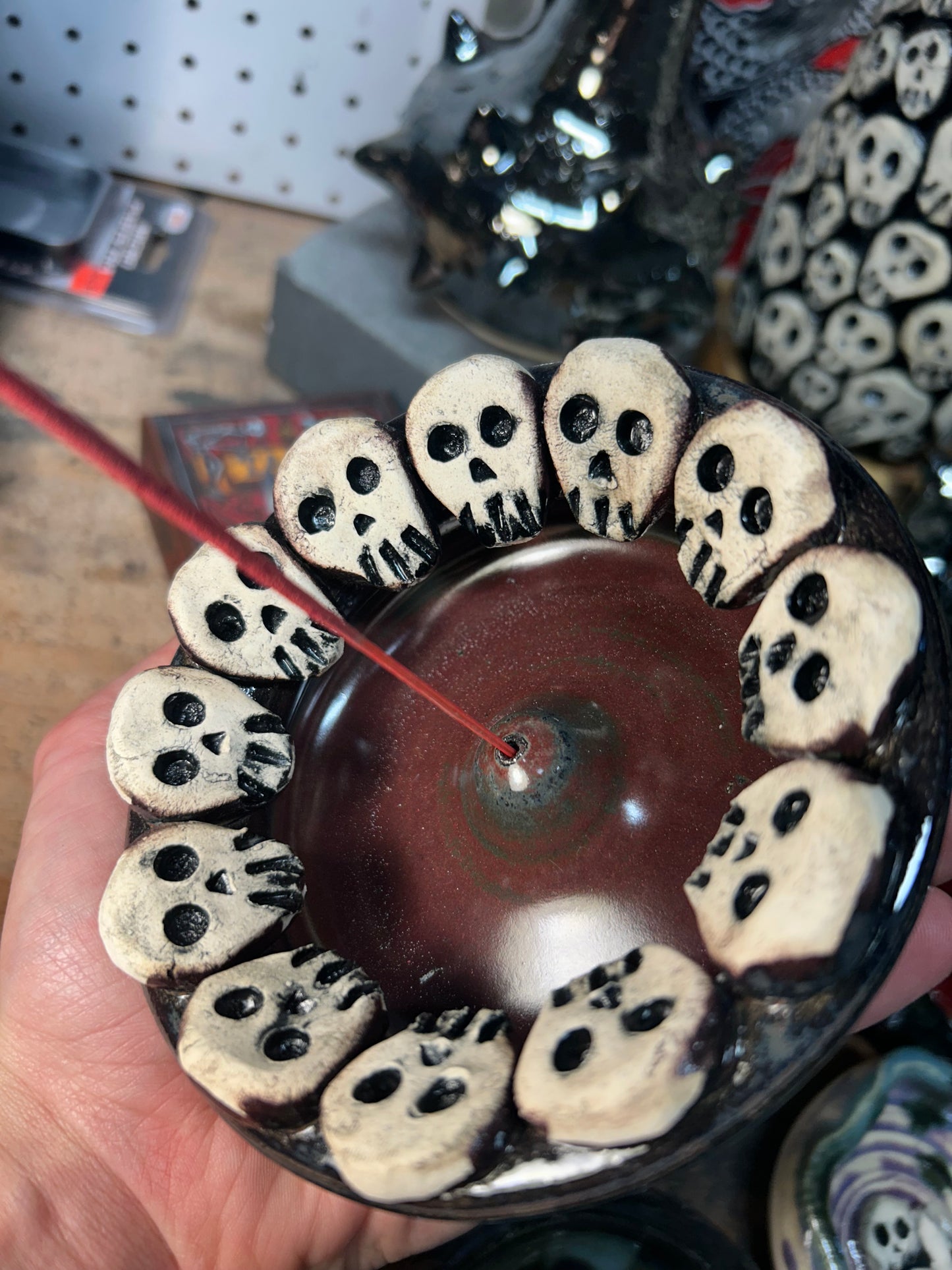 Skull Gala Incense Holder 2