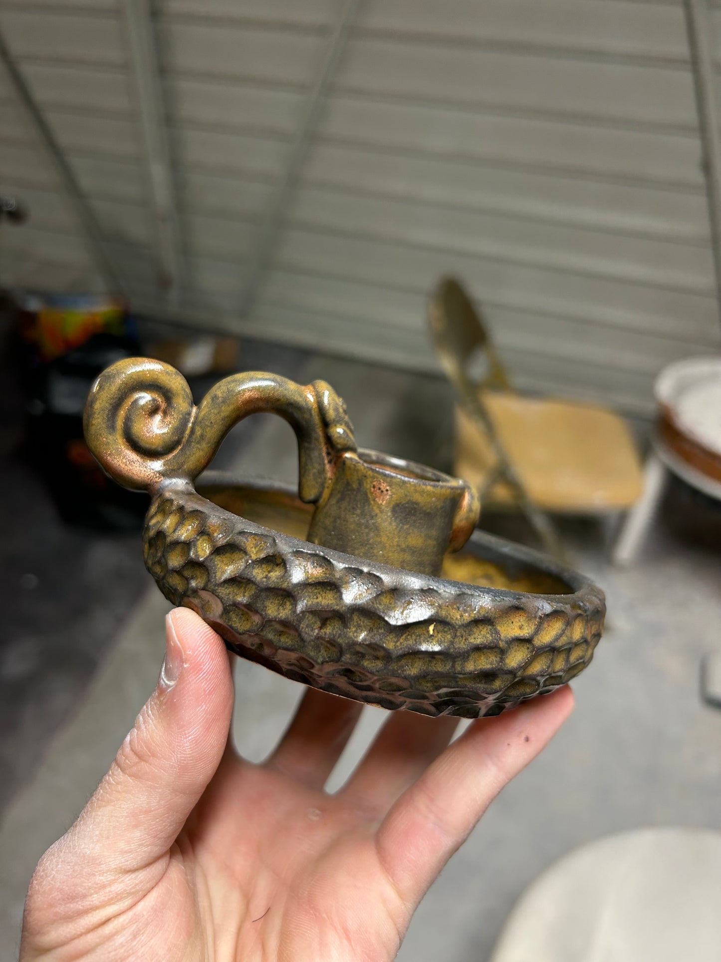 Copper Candleholder