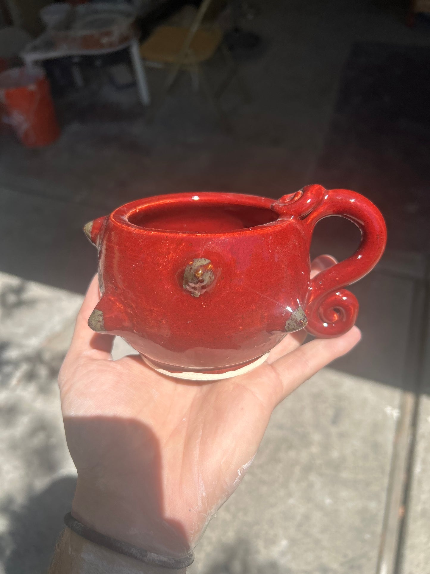 Spiky Red Mug