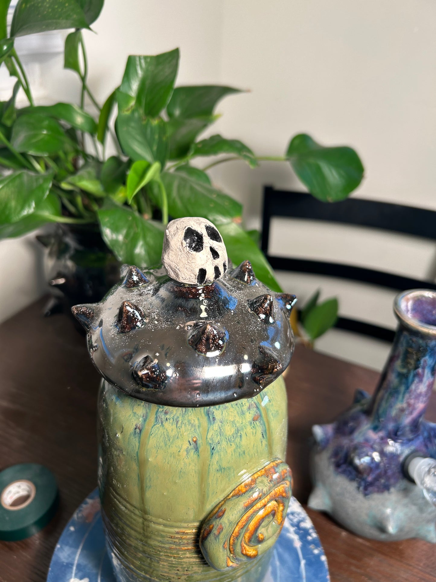 Spiral Skull Jar