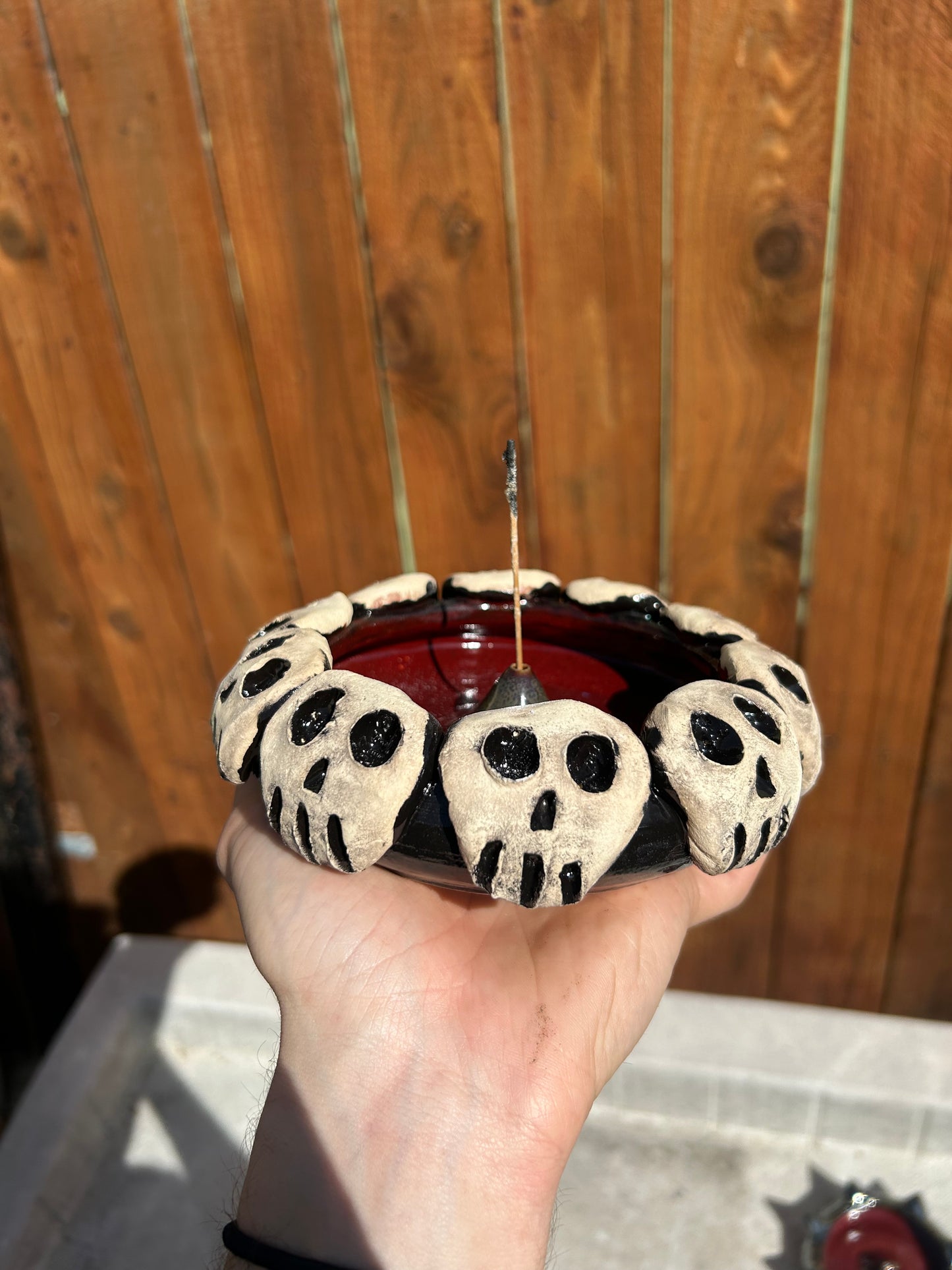 Skull Gala Incense Holder 2