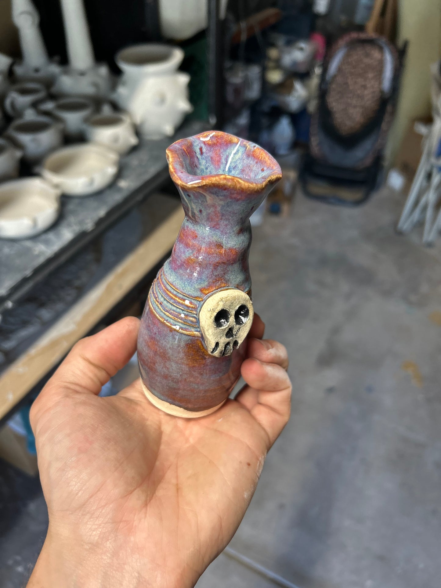 Lucid Skull Vase