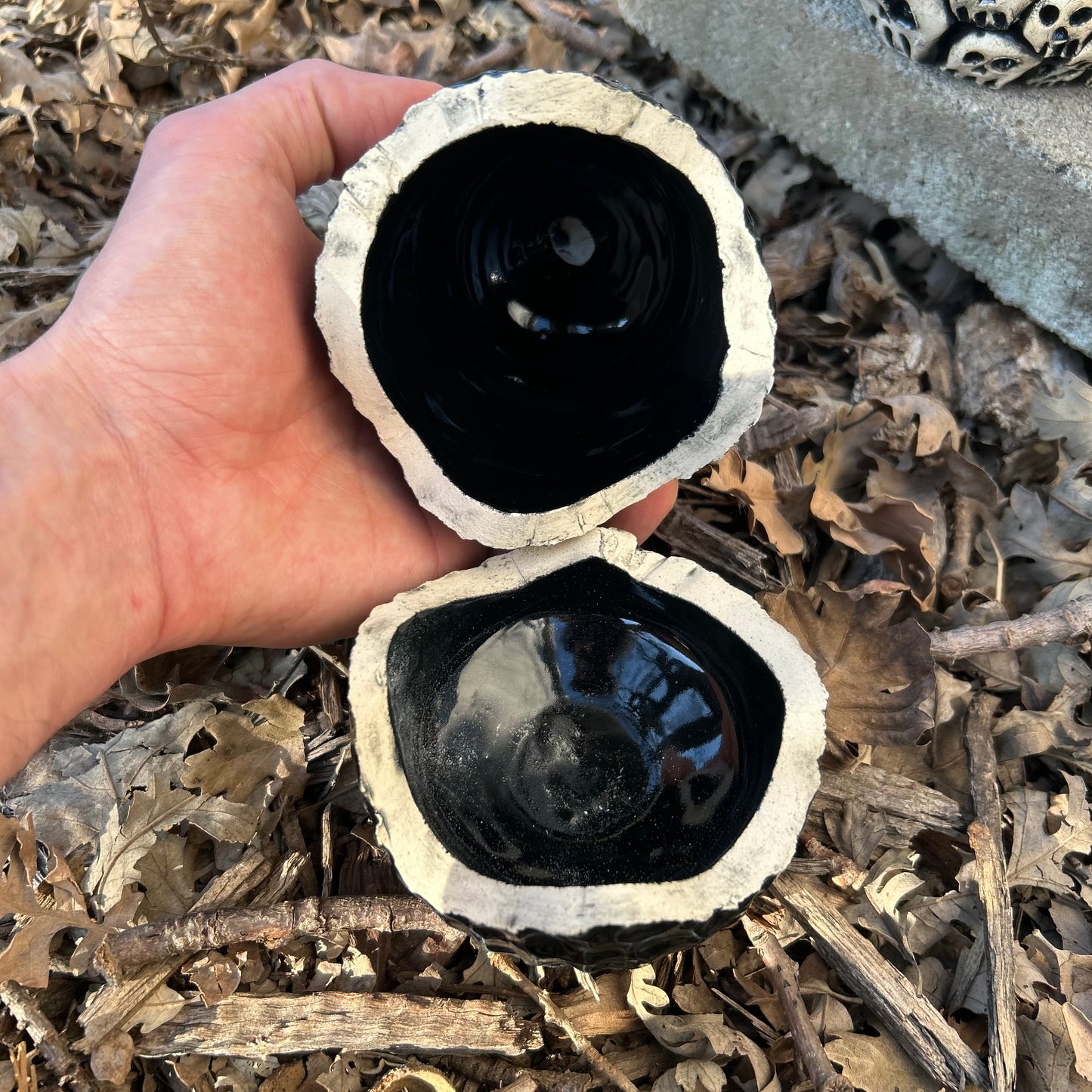 Obsidian Skull Incense Burner