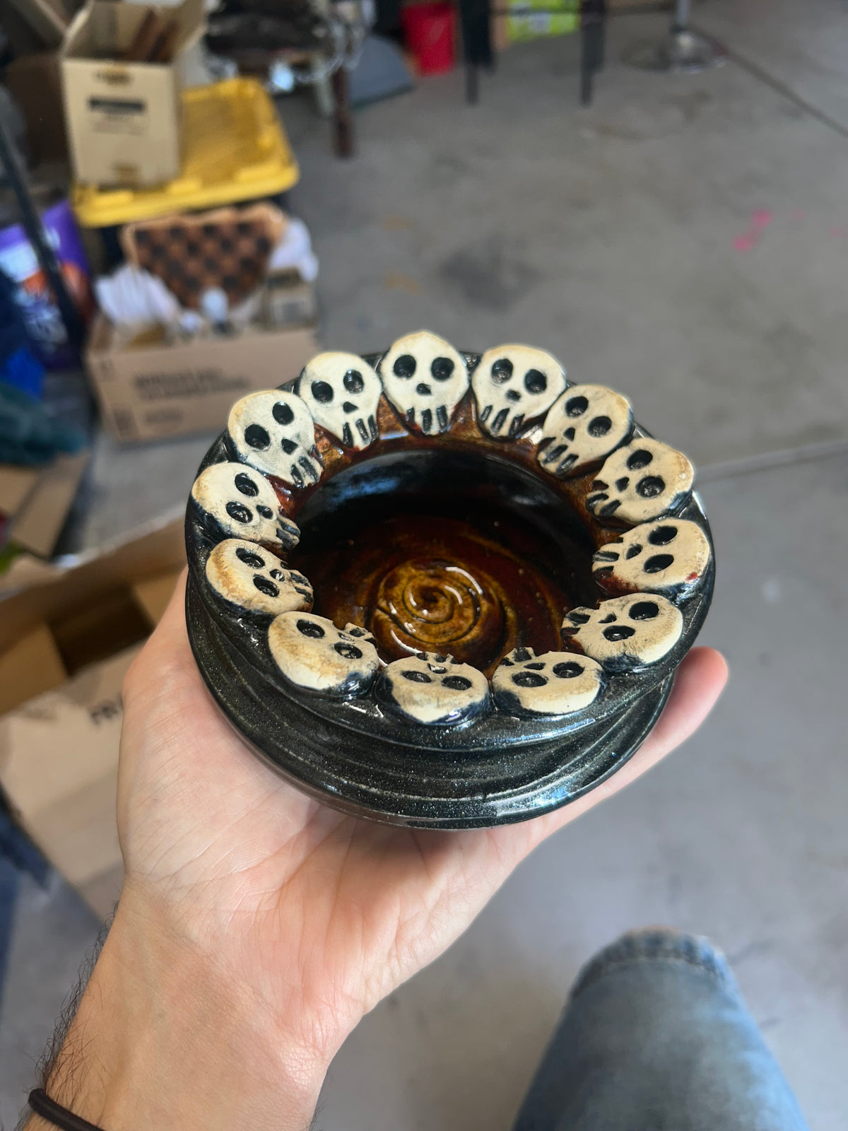Skull Spiral Trinket Tray
