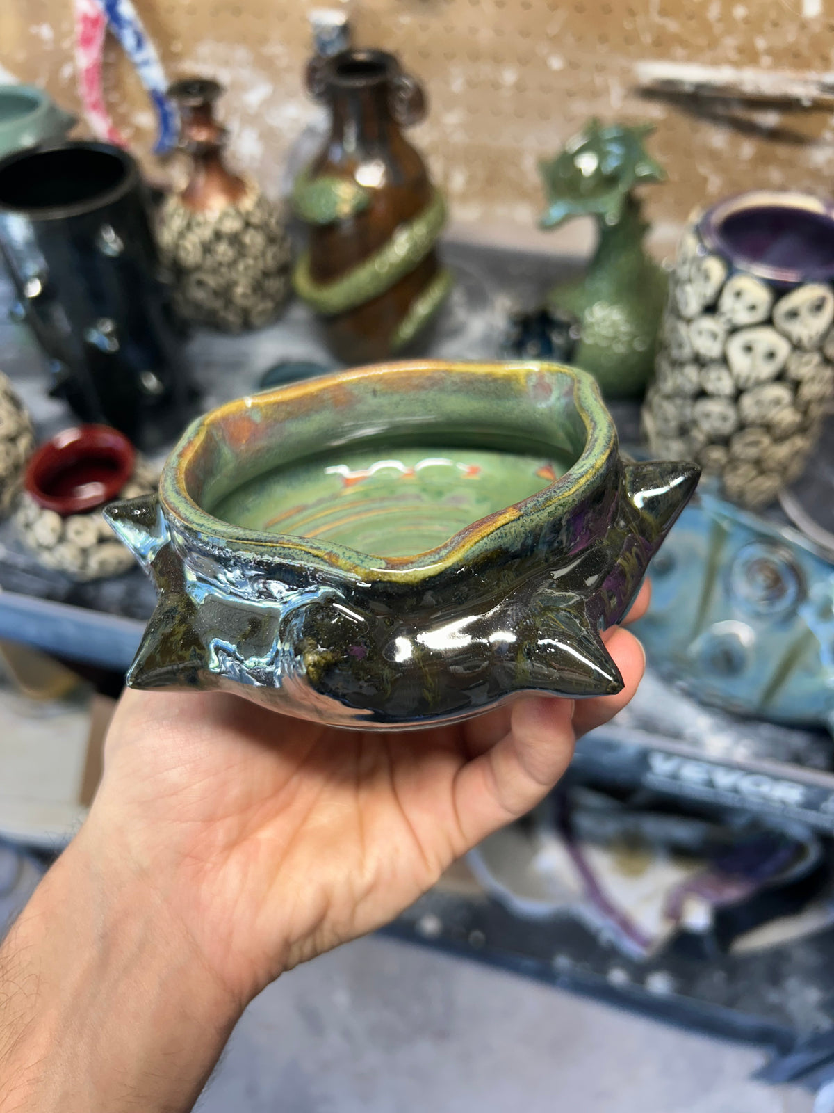 Spiky Opal Ashtray