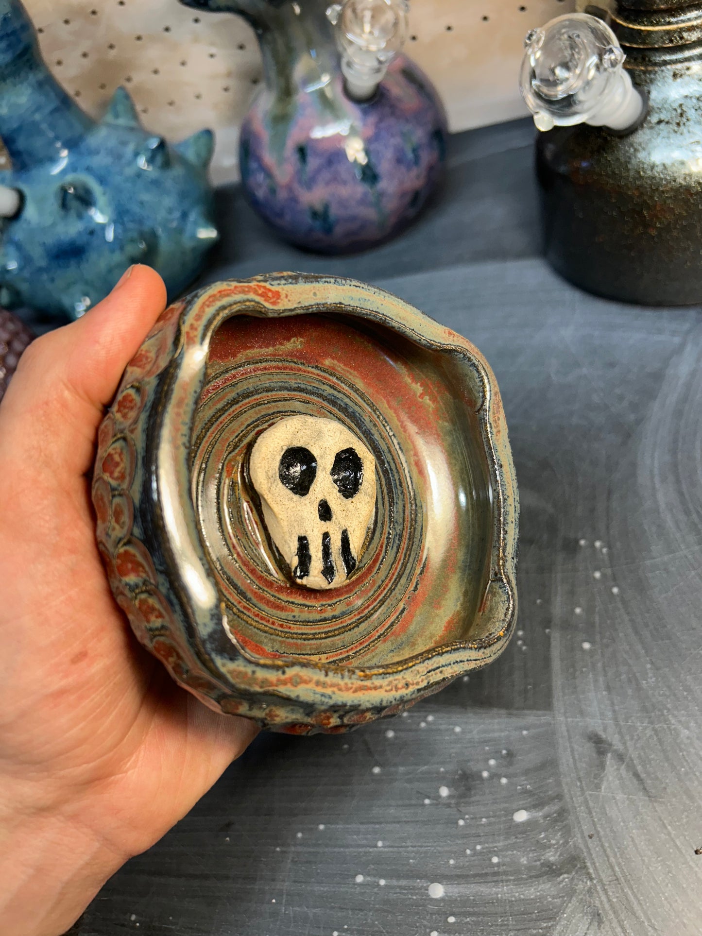 Jasper Skull Ashtray