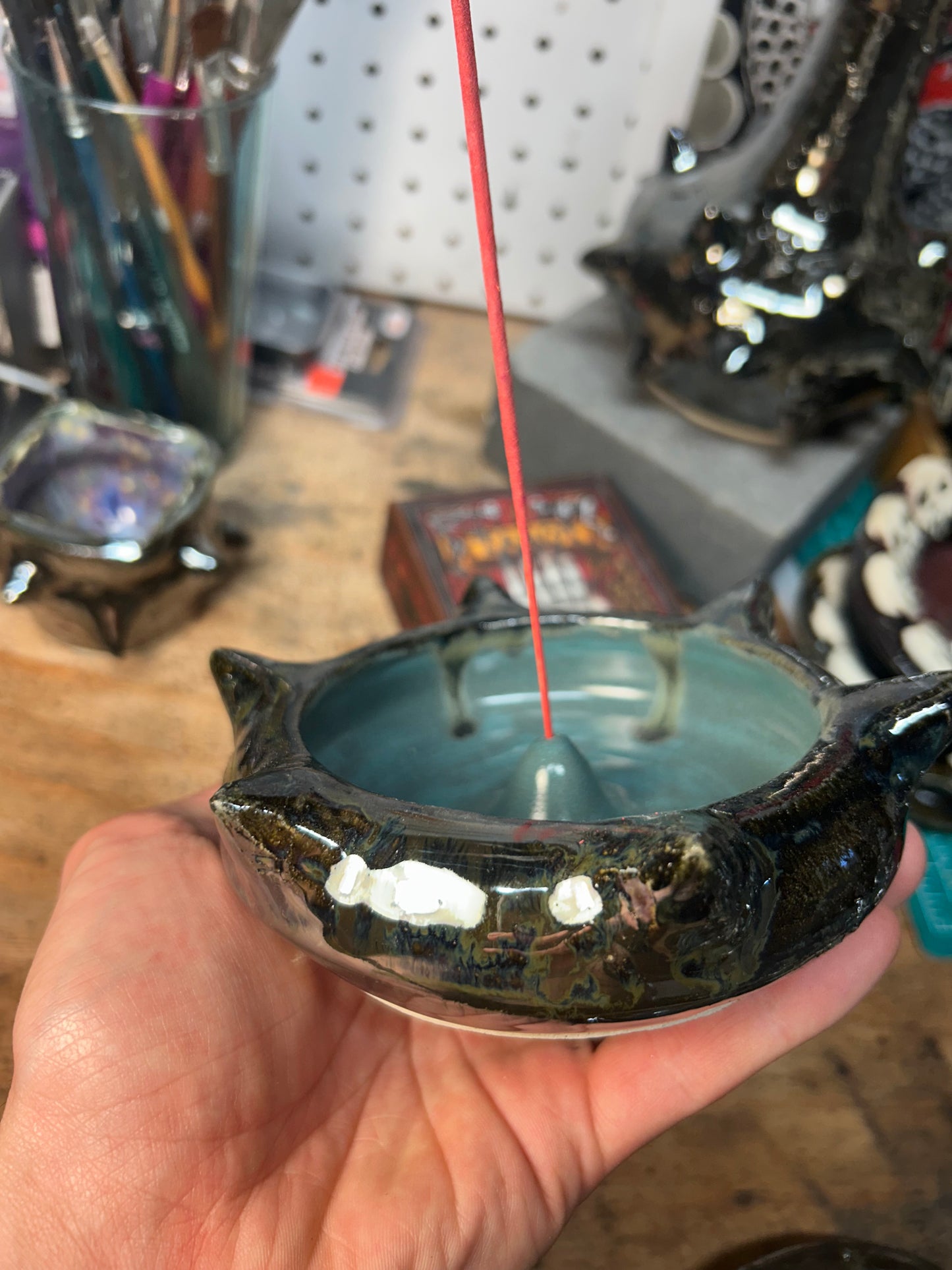 Tourmaline Spiky Incense Holder